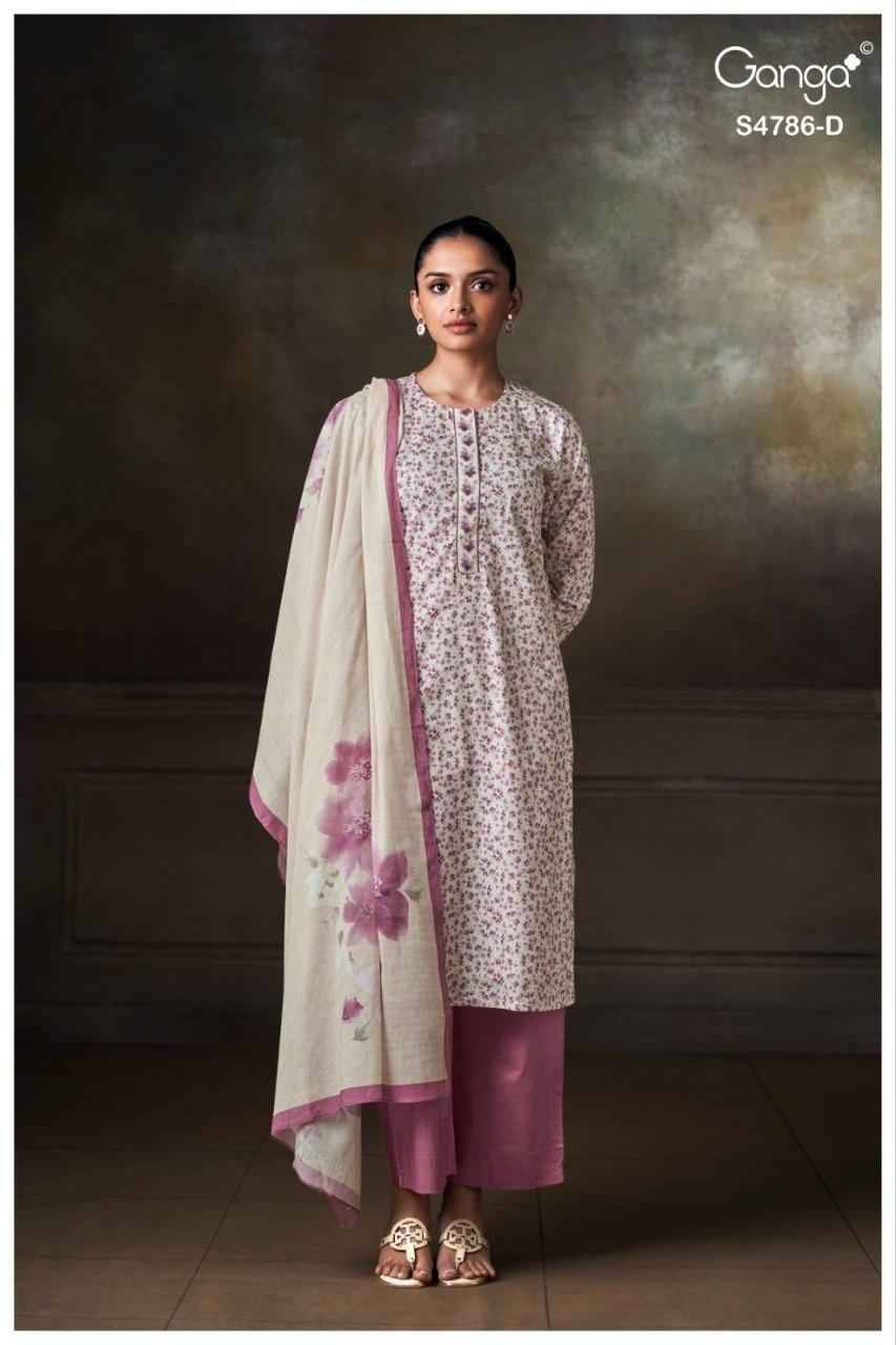 KETZIA 4786 Series By Ganga Fashion Beautiful Festive Suits Stylish Colorful Fancy Casual Wear & Ethnic Wear PREMIUM COTTON Print Dresses At Wholesale Price